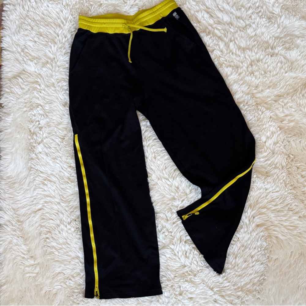 Emprorio Armani Black and Yellow Track Pants